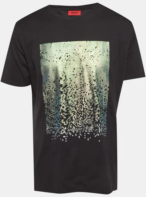 Boss By Hugo Boss Black Graphic Jersey Dazzle Iridescent T-Shirt L