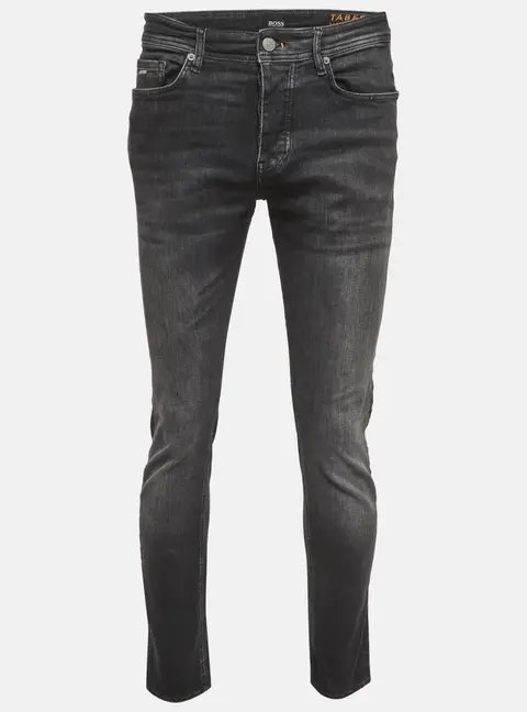 Boss By Hugo Boss Black Denim Taber Tapered Fit Jeans M Waist 34"