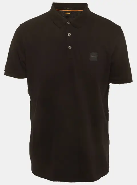 Boss By Hugo Boss Black Jersey Pique Polo T-Shirt XXL