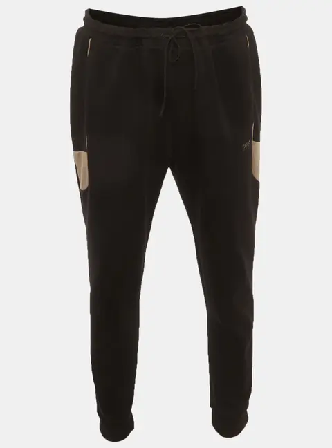 Boss By Hugo Boss Black Cotton Knit Sweatpants XXXL