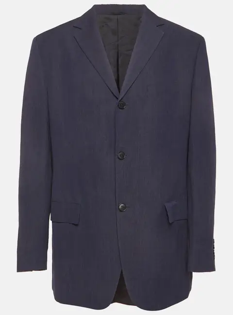 Boss By Hugo Boss Navy Blue Linen Blend Tailored Jacket XXL