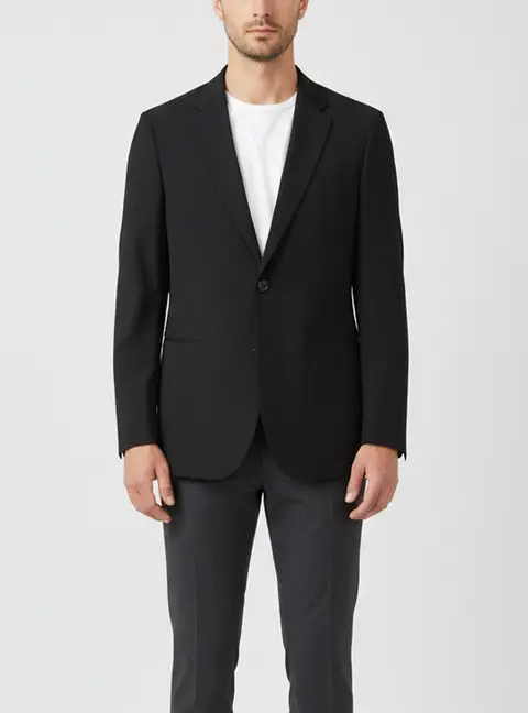 Boss By Hugo Boss Black Wool Single Breasted Blazer L