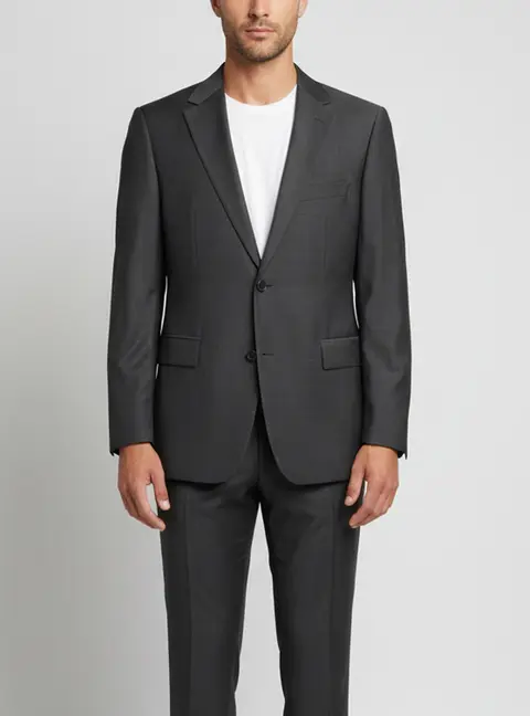 Boss by Hugo Boss Grey Wool Single Breasted Bertolucci/Movie Blazer L