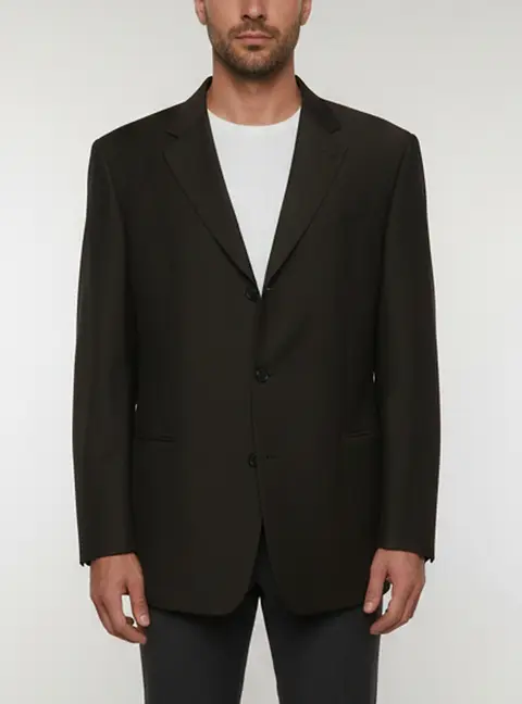 Boss By Hugo Boss Black Virgin Wool Long Sleeve Tailored Jacket XXXL