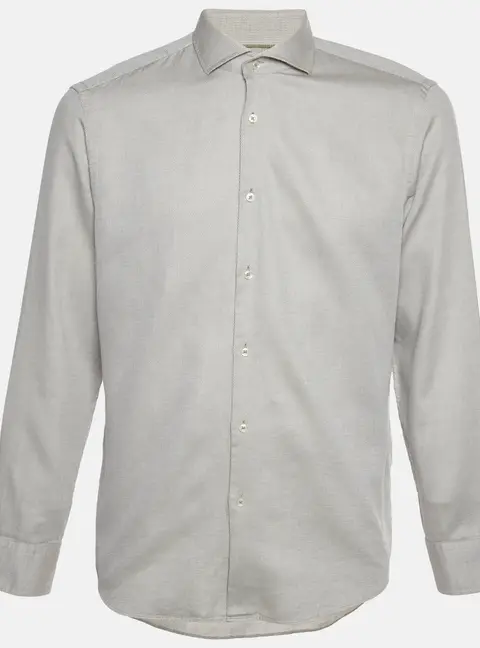 Boss By Hugo Boss Grey Textured Cotton H Joe T-Shirt L