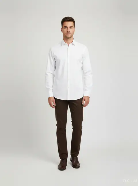 Boss By Hugo Boss White Poplin Regular Fit Eliott Shirt XXXL
