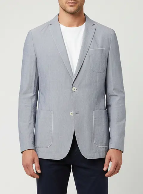 Boss by Hugo Boss Blue Stretch Cotton Morell Jacket XXL