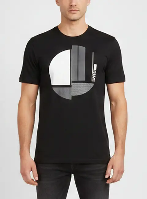 Boss by Hugo Boss Black Logo Graphic Jersey Tee 1 T-Shirt M