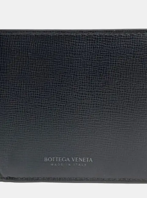 Bottega Veneta Bi-Fold Black Leather Wallet