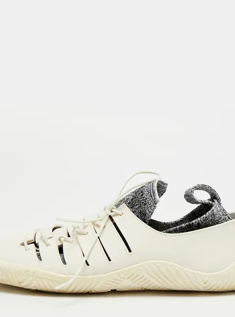 Bottega Veneta Climber Size 43 Cream Rubber Lace Up Sneakers