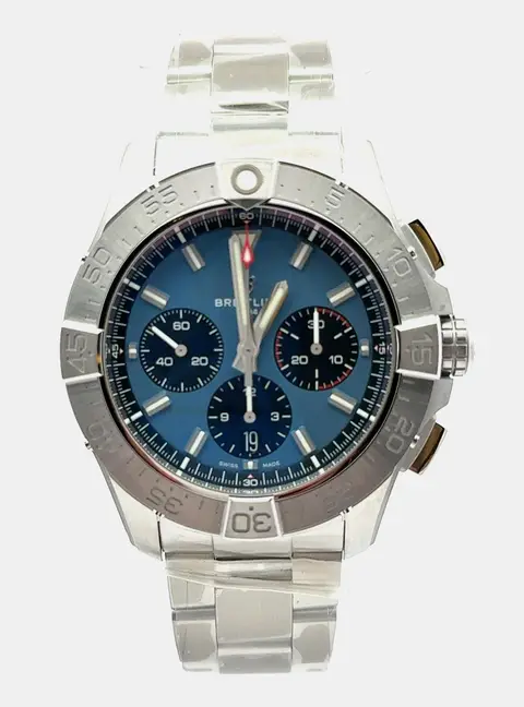 Breitling Avenger B01 Chronograph 44 AB0147101C1A1 Automatic Blue Stainless Steel Men's Wristwatch 44mm