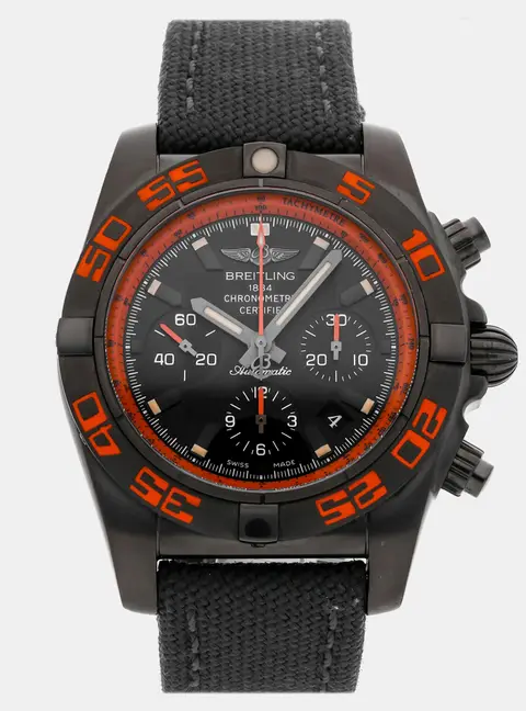 Breitling Chronomat Chronomat 44 Raven MB0111C2/BD07 Automatic Chronograph Black Dial Blacksteel Men's Wristwatch 44mm