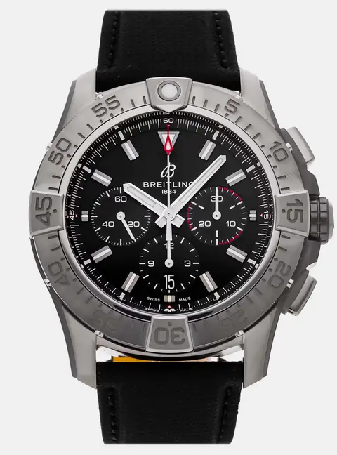 Breitling Avenger Super Avenger B01 Chronograph 46 EB0148101B1X1 Automatic Chronograph Black Dial Titanium Men's Wristwatch 46mm