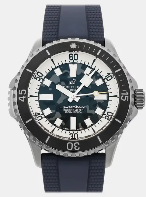 Breitling Superocean Super Diver E10379351B1S1 Automatic Black Dial Titanium Men's Wristwatch 46mm