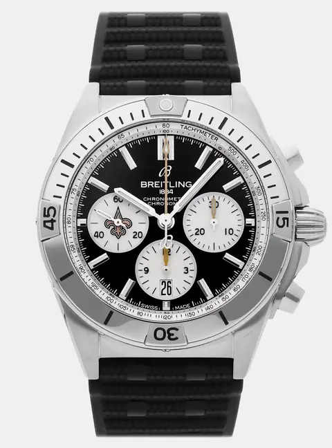 Breitling Chronomat  AB01342B1B4S1 Automatic Chronograph Black Dial Stainless Steel Men's Wristwatch 42mm