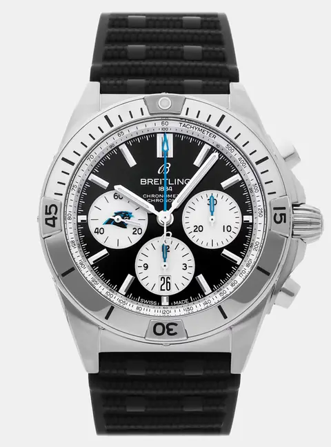 Breitling Chronomat AB01342B1B5S1 Automatic Chronograph Black Dial Stainless Steel Men's Wristwatch 42mm