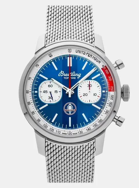 Breitling Top Time B01 Shelby Cobra AB01763A1C1A1 Blue Stainless Steel Automatic Men's Wristwatch 41mm