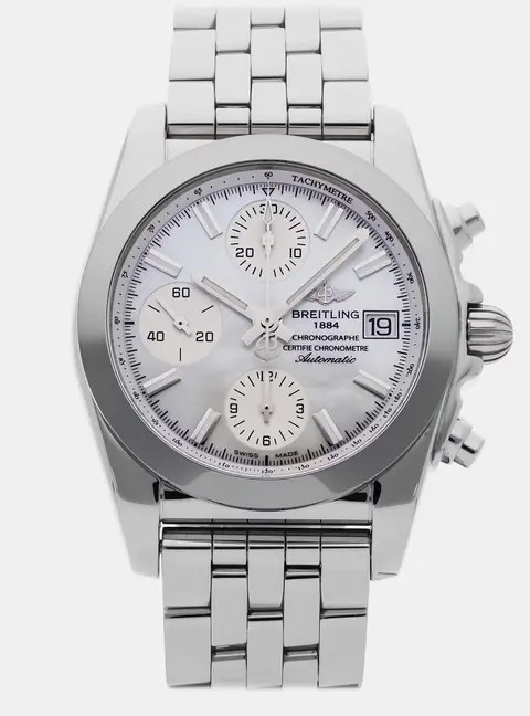 Breitling Chronomat Sleek T W1331012/A774 White Stainless Steel Automatic Men's Wristwatch 38mm