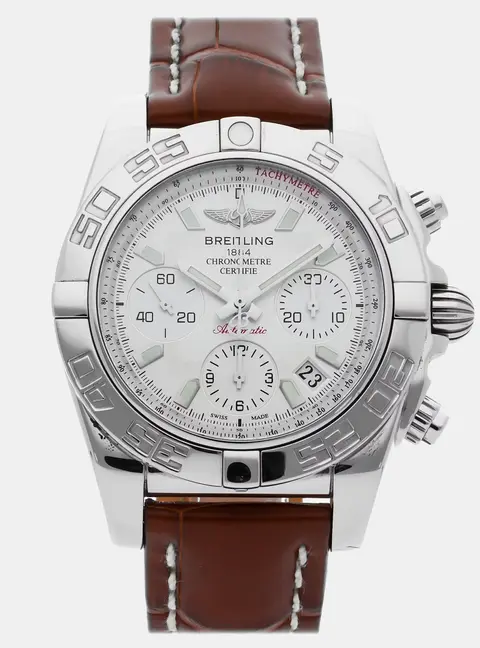Breitling Chronomat 41 AB014012/G711 Silver Stainless Steel Automatic Men's Wristwatch 41mm