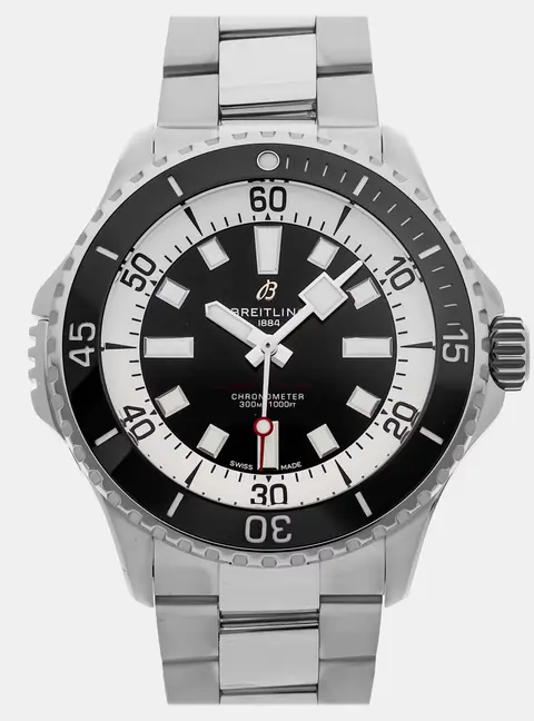 Breitling Superocean A17378211B1A1 Black Stainless Steel Automatic Men's Wristwatch 46mm