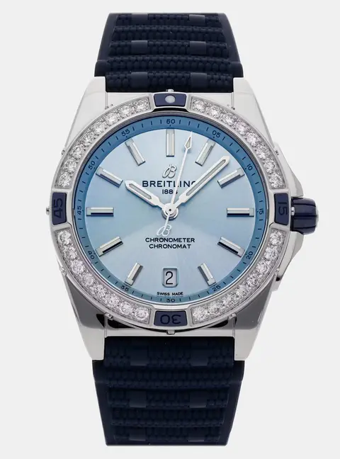 Breitling Super Chronomat A17356531C1S1 Blue Stainless Steel Automatic Men's Wristwatch 38mm