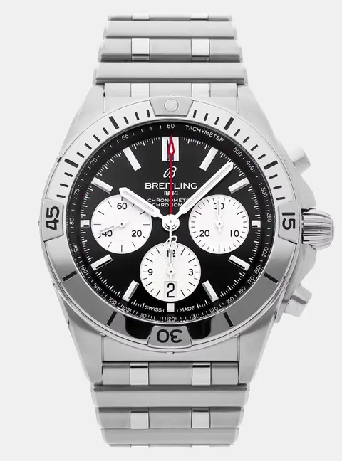 Breitling Chronomat AB0134101B1A1 Black Stainless Steel Automatic Men's Watches 42mm