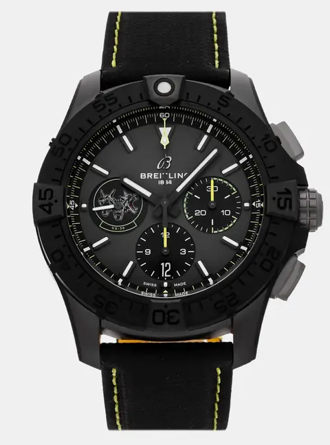 Breitling Avenger B01 Chronograph Night Mission Bloodhounds SB01472A1B1X1 Gray Ceramic Automatic Men's Wristwatch 44mm