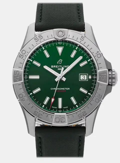 Breitling Avenger A17328101L1X1 Green Stainless Steel Automatic Men's Wristwatches 42 mm