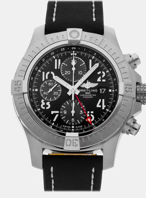 Breitling Avenger A24315101B1X1 Black Stainless Steel Automatic Men's Wristwatches 45mm