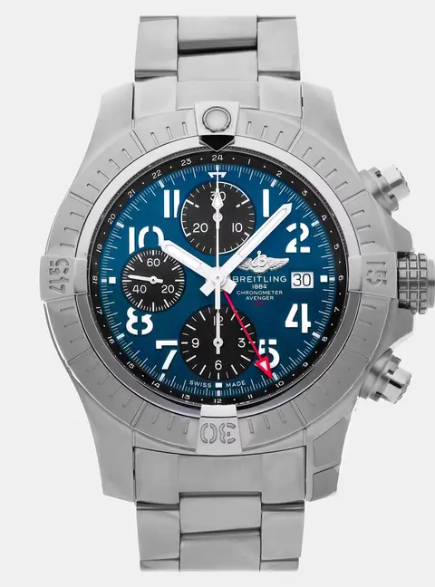 Breitling Avenger A24315101C1A1 Blue Stainless Steel Automatic Men's Wristwatches 45mm