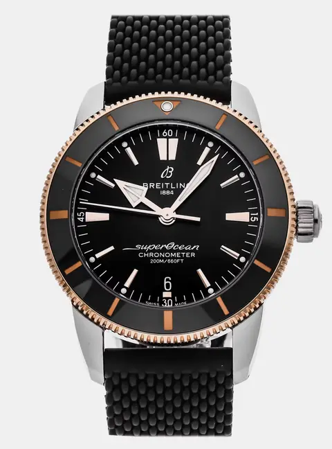 Breitling Superocean Heritage B20 UB2030121B1S1 Black 18k Rose Gold, Stainless Steel Automatic Men's Wristwatch 44 mm