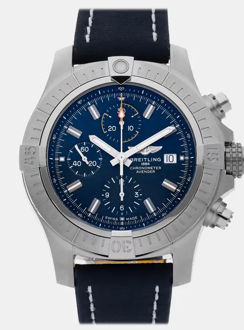 Breitling Avenger A13317101C1X2 Blue Stainless Steel Automatic Men's Wristwatches 45mm