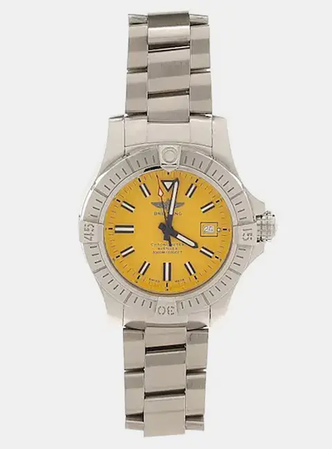 Breitling Avenger Seawolf A17319 Yellow Stainless Steel Automatic Men's Watches 45mm