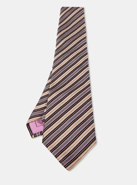 Brioni Multicolor Striped Silk Traditional Tie