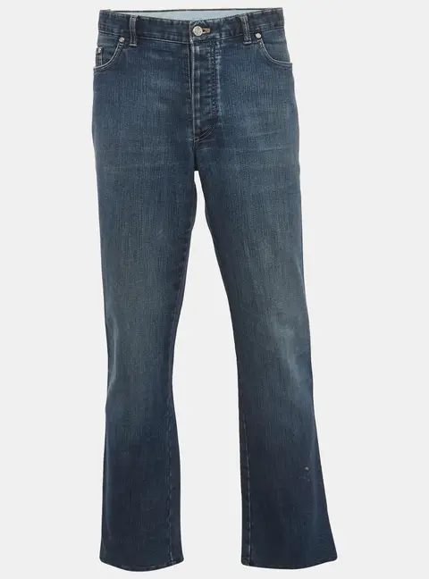 Brioni Blue Denim Marmolada Straight Fit Jeans XXXL/Waist 38"