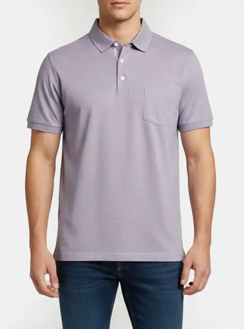 Brioni Purple Pique Knit Polo T-Shirt XXL