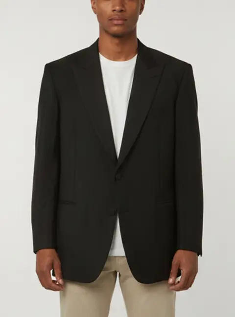 Brioni Black Wool Blend Single Breasted Quirinale Blazer 4XL
