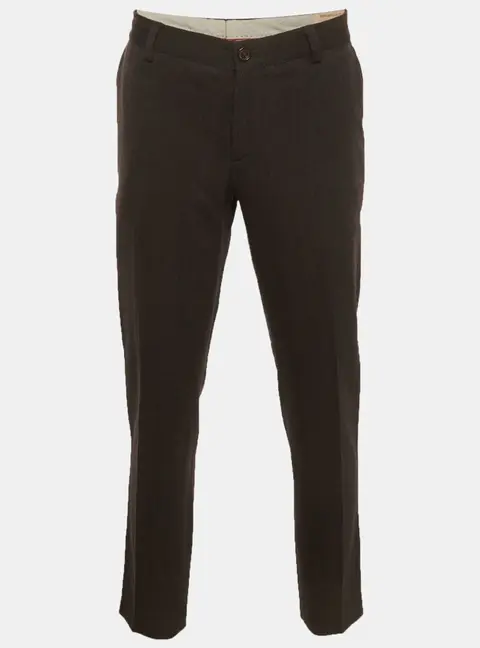 Brunello Cucinelli Navy Blue Wool Blend Gabardine Formal Trousers XXL