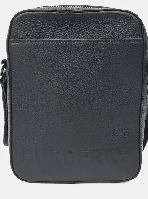 Burberry Black Leather Crossbody Bag
