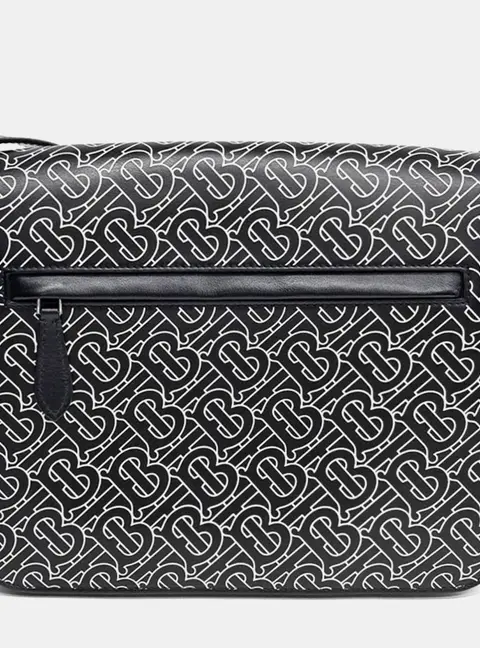 Burberry Leather Black/White messenger bag