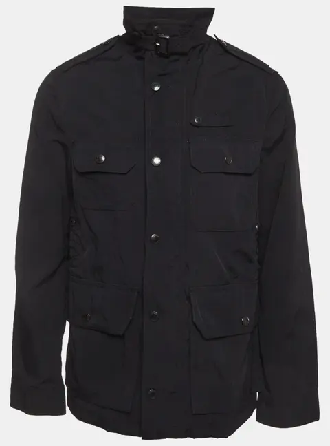 Burberry Black Synthetic Field Jacket M