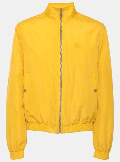 Burberry Brit Yellow Nylon Bomber Jacket M