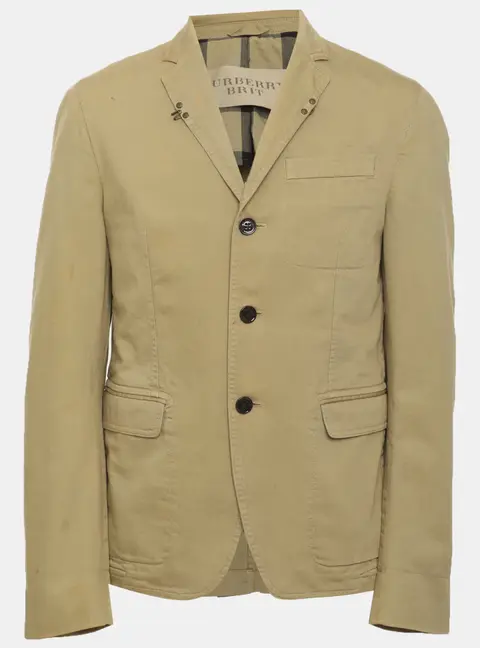 Burberry Brit Green Gabardine Jacket M