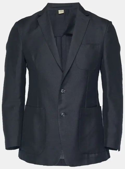 Burberry London Black Wool Blend Regular Fit Blazer M