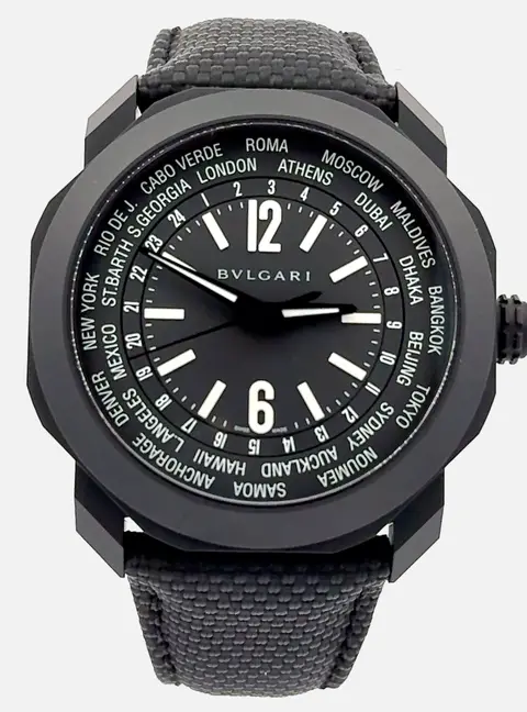 Bvlgari Octo Roma 103486 Automatic Black Stainless Steel Men&rsquo;s Wristwatch 41 mm