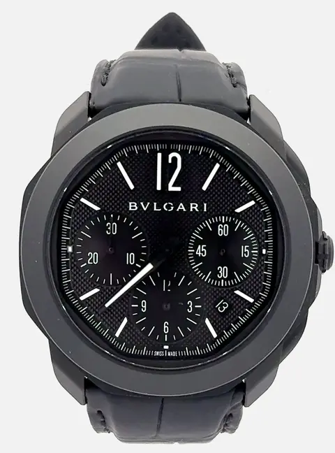 Bvlgari Octo Roma 103932 Automatic Black Stainless Steel Men&rsquo;s Wristwatch 42 mm