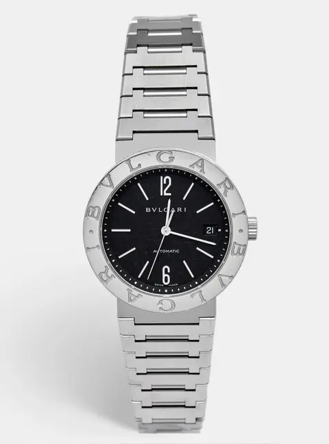 Bvlgari Bvlgari BB38SSAUTO Black Dial Stainless Steel Men's Wristwatch 38 mm