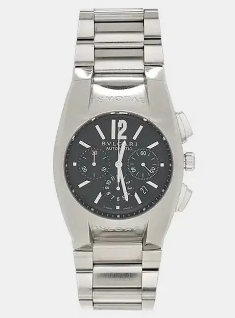 Bvlgari Ergon EG 40 S CH Black Stainless Steel Automatic Men's Wristwatch 40mm