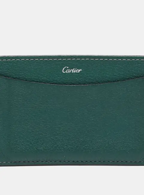 Cartier Green Leather Card Holder