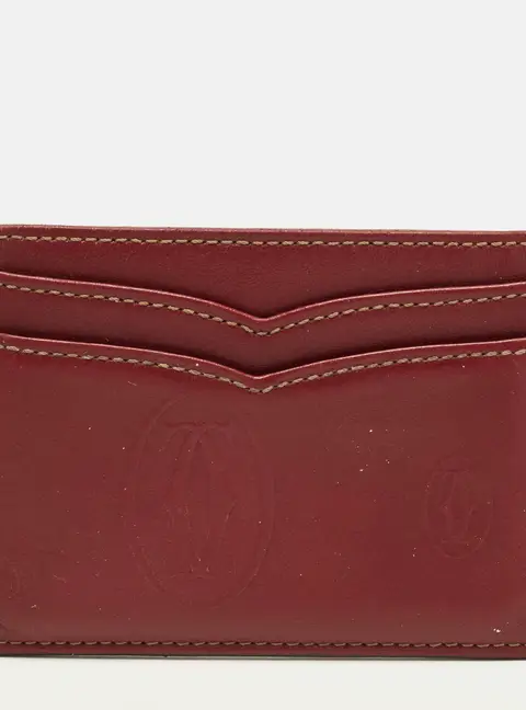 Cartier Red Leather Card Holder